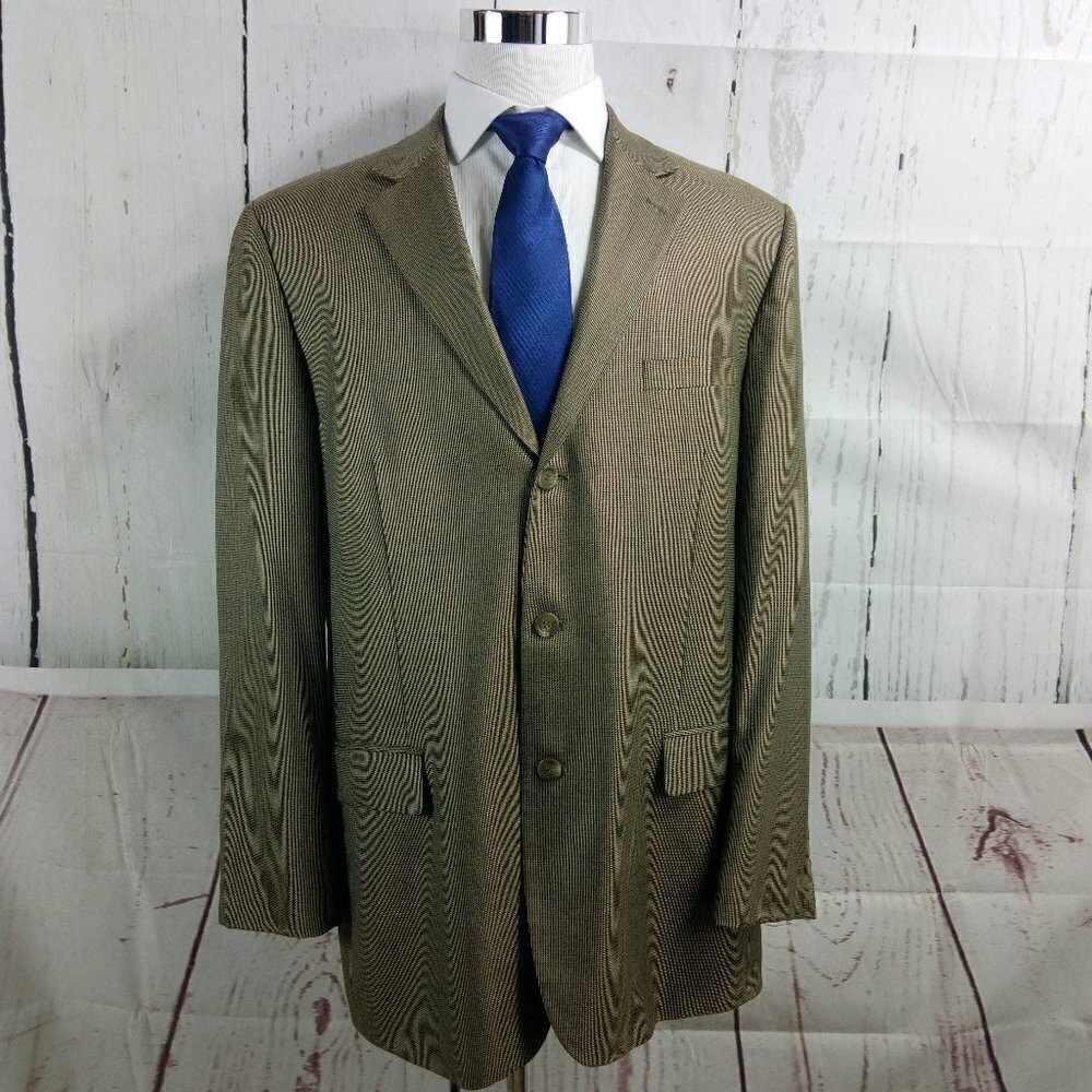 Gianfranco Ruffini 44L Tan Suit Blazer Sport Coat